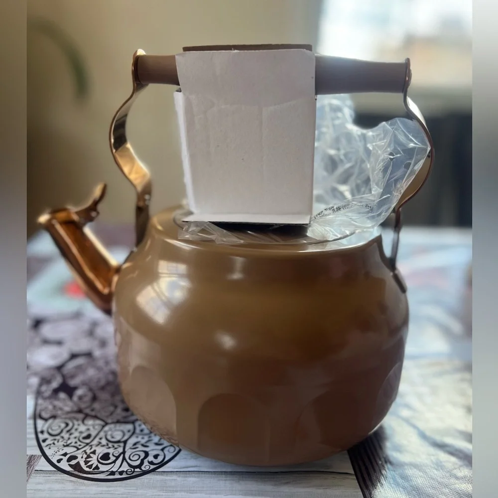Teapot with Copper Accents Tan - Hearth & Hand Magnolia